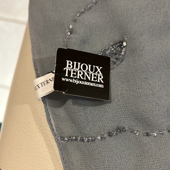 Bijoux Terner shawl/scarf Light Blue 71” Long - Picture 8 of 8